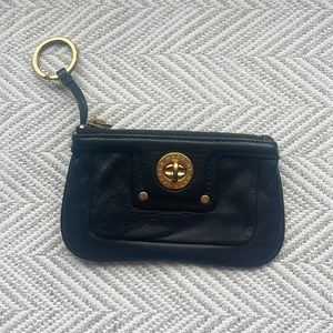Marc by Marc Jacobs black leather card holder